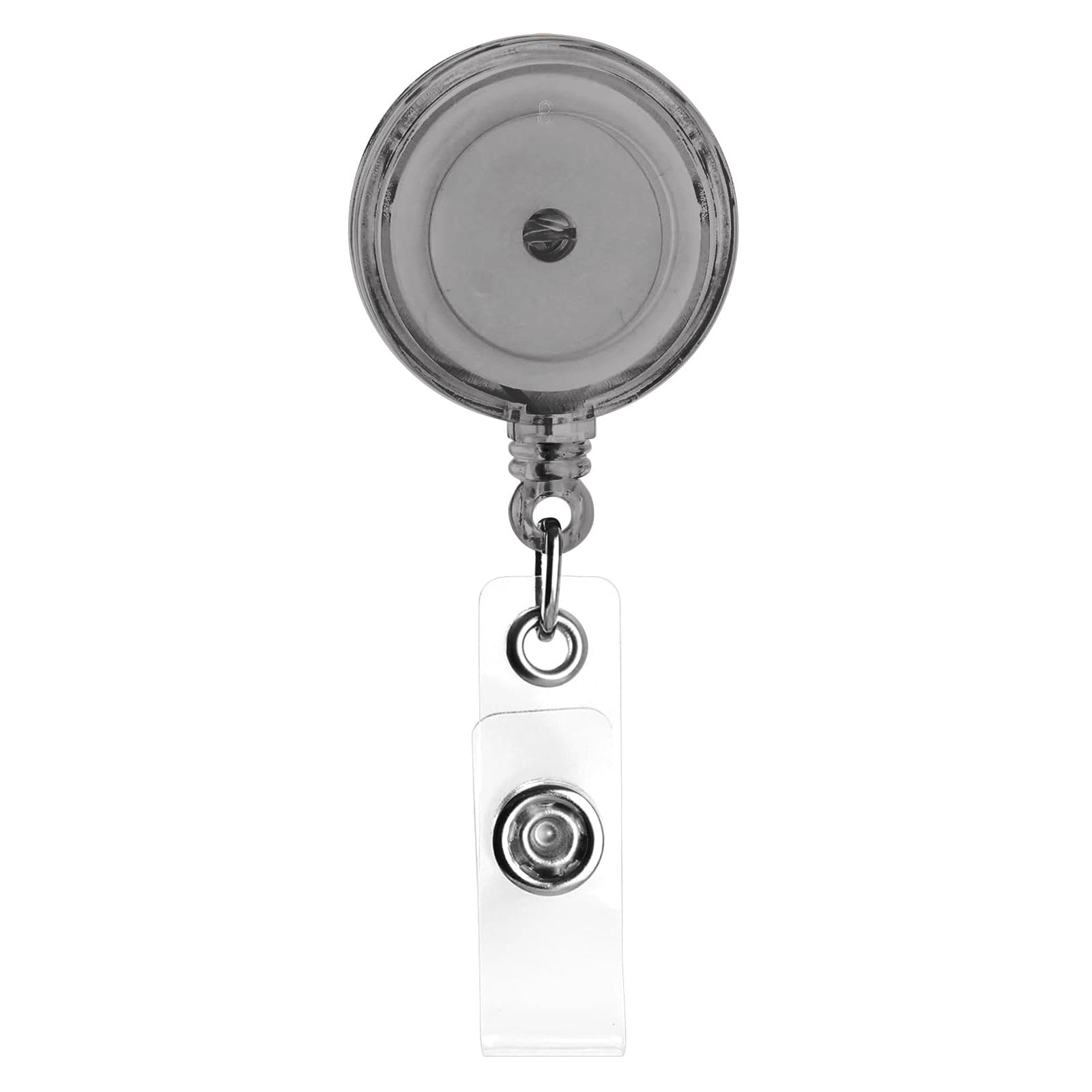 Wholesale Color Semi Transparent High Elasticity Badge Scroll with Retractable Plastic Keychain